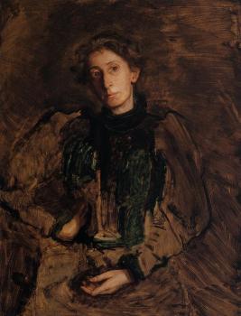 托馬斯 伊肯斯 Portrait of Jennie Dean Kershaw 托馬斯 伊肯斯 Portrait of Jennie Dean Kershaw